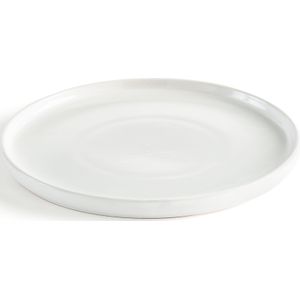 Set van 4 platte borden in zandsteen Elinor LA REDOUTE INTERIEURS. Keramiek materiaal. Maten één maat. Wit kleur
