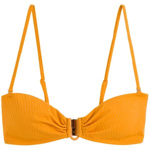 LA REDOUTE COLLECTIONS - Bandeau Bikini BH - Geel - Gestructureerd Materiaal