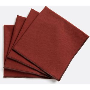 La Redoute Intérieurs - Tampa - Servetten - Pepper - Set van 4 - Gewassen Katoen