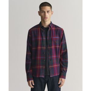 Recht hemd in flanel GANT. Katoen materiaal. Maten M. Rood kleur