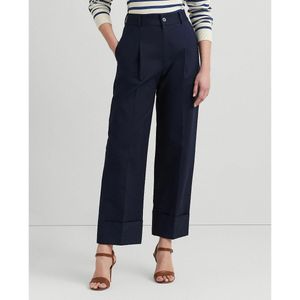 LAUREN RALPH LAUREN - Enkellange Broek - Blauw - Katoen