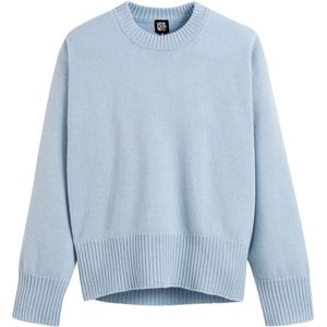 La Redoute Collections - Gebreide Trui - Lichtblauw - Wol en Kasjmier - Made in France