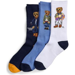 Set van 3 paar kousen Polo Bear POLO RALPH LAUREN. Katoen materiaal. Maten 39/45. Wit kleur