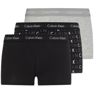 Set van 3 boxershorts in katoen met stretch CALVIN KLEIN UNDERWEAR. Katoen materiaal. Maten S. Zwart kleur