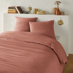 LA REDOUTE INTERIEURS - Bedset - Aarde Kleur - Gewassen Microvezel - Gerecycled Polyester