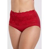MISS MARY OF SWEDEN - Jacquard Lace - Slip - Rood - Polyamide