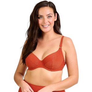 Bikinibh Reflet SANS COMPLEXE.  materiaal. Maten 105E FR - 90E EU. Oranje kleur