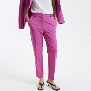 Strakke broek, 7/8 lengte LA REDOUTE COLLECTIONS. Polyester materiaal. Maten 50 FR - 48 EU. Roze kleur