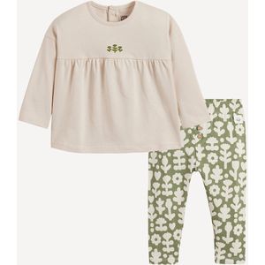 LA REDOUTE COLLECTIONS - 2-delig Ensemble - Legging en T-shirt - Gemengd Kleur - Katoen