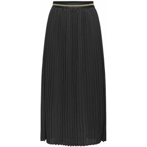Lange plissérok ONLY. Polyester materiaal. Maten XS. Zwart kleur