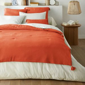 Kumla - Gematelasseerd Dekbed - Oranje - 100% Katoen - 100% Polyester