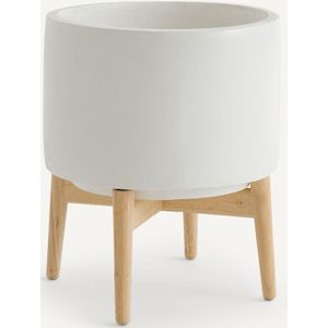 Florian AM.PM. Bloempot - Wit - Keramiek - H42 cm