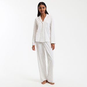 LA REDOUTE COLLECTIONS - Pyjama - Ecru - Lange Mouwen - Jersey Katoen