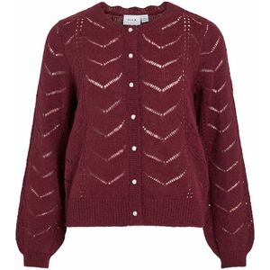 VILA - Vest - Rood - Fijn Tricot