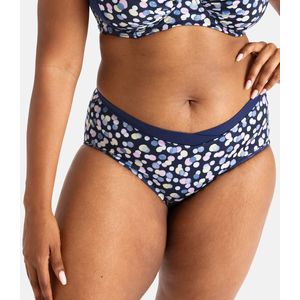 Dorina - Mesola - Bikinislip - Blauw - Micro stof - Stippenprint