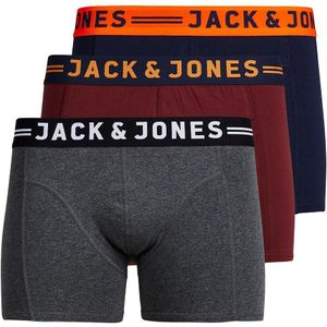 Set van 3 boxershorts JACK & JONES. Katoen materiaal. Maten XL. Rood kleur