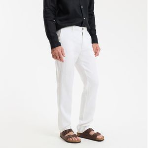 ISAAC LA REDOUTE COLLECTIONS - Rechte Broek - Wit - Linnen