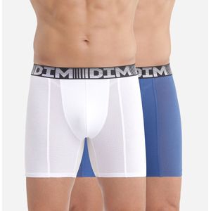 Set van 2 boxershorts 3D Flex Air DIM. Polyester materiaal. Maten L. Blauw kleur