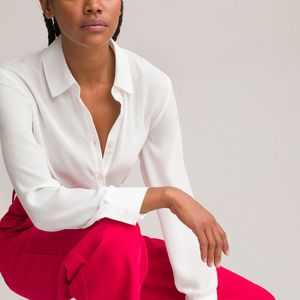 LA REDOUTE COLLECTIONS - Hemd - Wit - Polyester - Lange Mouwen