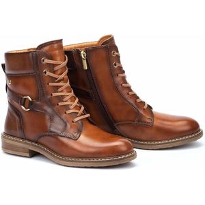 Leren bottines met veters Aldaya PIKOLINOS. Leer materiaal. Maten 39. Kastanje kleur