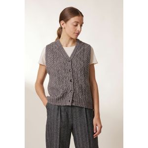 LEON & HARPER - MOOD - Mouwloos Vest - Grijs - Nylon/Polyamide