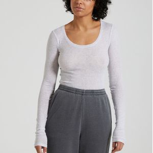 American Vintage - Massachusetts - T-shirt - Grijs - Katoen