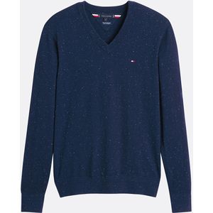 TOMMY HILFIGER - Trui - Blauw - Pima Katoen en Kasjmier