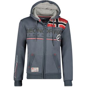 Geographical Norway - Flipper - Hoodie - Donkergrijs - Katoen
