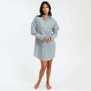 La Redoute Collections - Signature Carola - Gestreept Nachthemd - Groen - Katoen