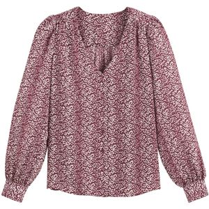 LA REDOUTE COLLECTIONS - Blouse - Rood - Polyester - Bloemenprint