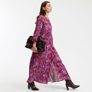 La Redoute Collections - Signature SUZIE - Maxi-jurk - Roze - Viscose - Bloemenprint