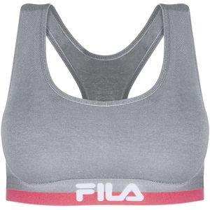 Basic sportbustier FILA. Katoen materiaal. Maten M. Grijs kleur