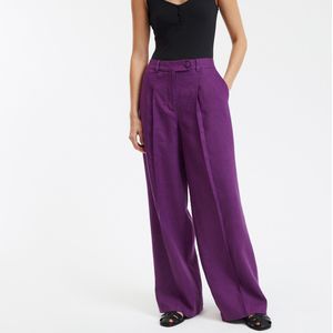 Signature JOSEPHA LA REDOUTE COLLECTIONS - Wijde Broek - Donker Violet - Linnen