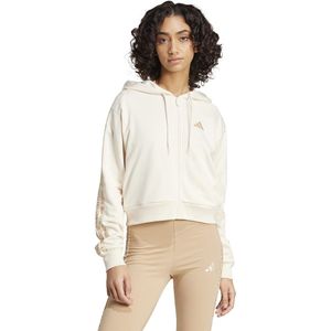 ADIDAS SPORTSWEAR - Zip-up Hoodie - Dierenprint - Beige - Katoen