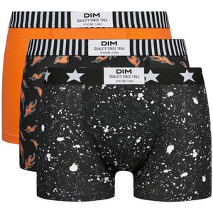 Set van 3 boxershorts Dim Vibes DIM. Polyester materiaal. Maten S. Oranje kleur