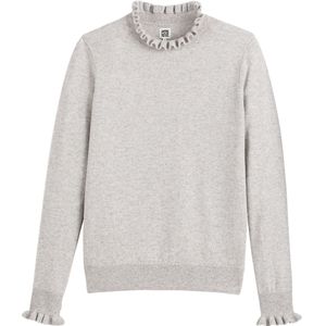 LA REDOUTE COLLECTIONS - Gebreide Trui - Mêleegrijs - Recycled Wol en Kasjmier