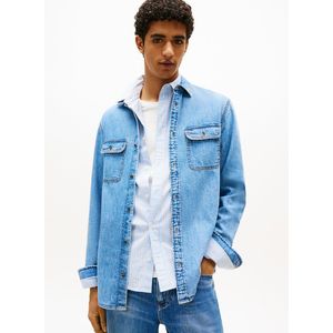 Tommy Jeans - LS Regular Denim Shirt EXT - Overhemd - Blauw