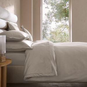 AM.PM. Galor - Dekbedovertrek - Greige - Katoensatijn - 100% Biologisch Katoen
