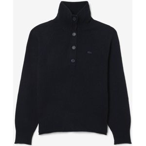 LACOSTE - Trui met Opstaande Kraag - Blauw - Wol