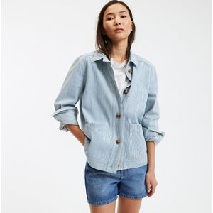 LA REDOUTE COLLECTIONS - Leony - Overhemd - Blauw/Wit - Katoen