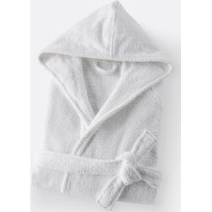 Ismo - Badjas met Kap - Wit - Bio Katoen - 450 g/m2