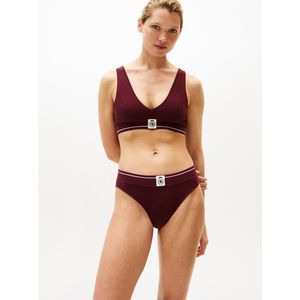 Triangelbustier TOMMY HILFIGER. Katoen materiaal. Maten S. Rood kleur