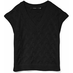 Trui met V-hals VERO MODA. Polyester materiaal. Maten S. Zwart kleur