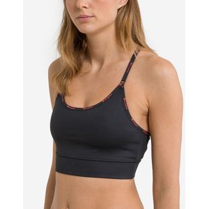 Sportbustier - lichte ondersteuning CHAMPION. Polyamide materiaal. Maten S. Zwart kleur