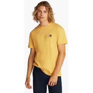 TOMMY JEANS - T-shirt - Geel - Katoen - Korte Mouwen - Ronde Hals