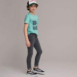 Skinny jeans LA REDOUTE COLLECTIONS. Katoen materiaal. Maten 12 jaar - 150 cm. Grijs kleur