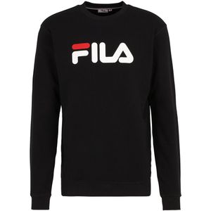 Sweater met ronde hals, groot logo Barbian FILA. Katoen materiaal. Maten S. Zwart kleur