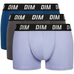 Set van 3 boxershorts Regul'Activ DIM. Katoen materiaal. Maten S. Blauw kleur