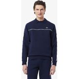 LACOSTE - Sweater - Marineblauw - Katoen - Ronde hals met Bies