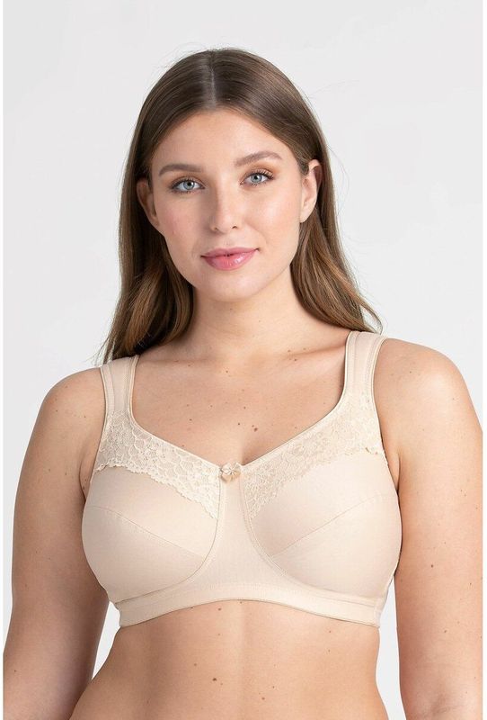 Miss Mary of Sweden - Cotton Now - Bralette - Beige - Katoen